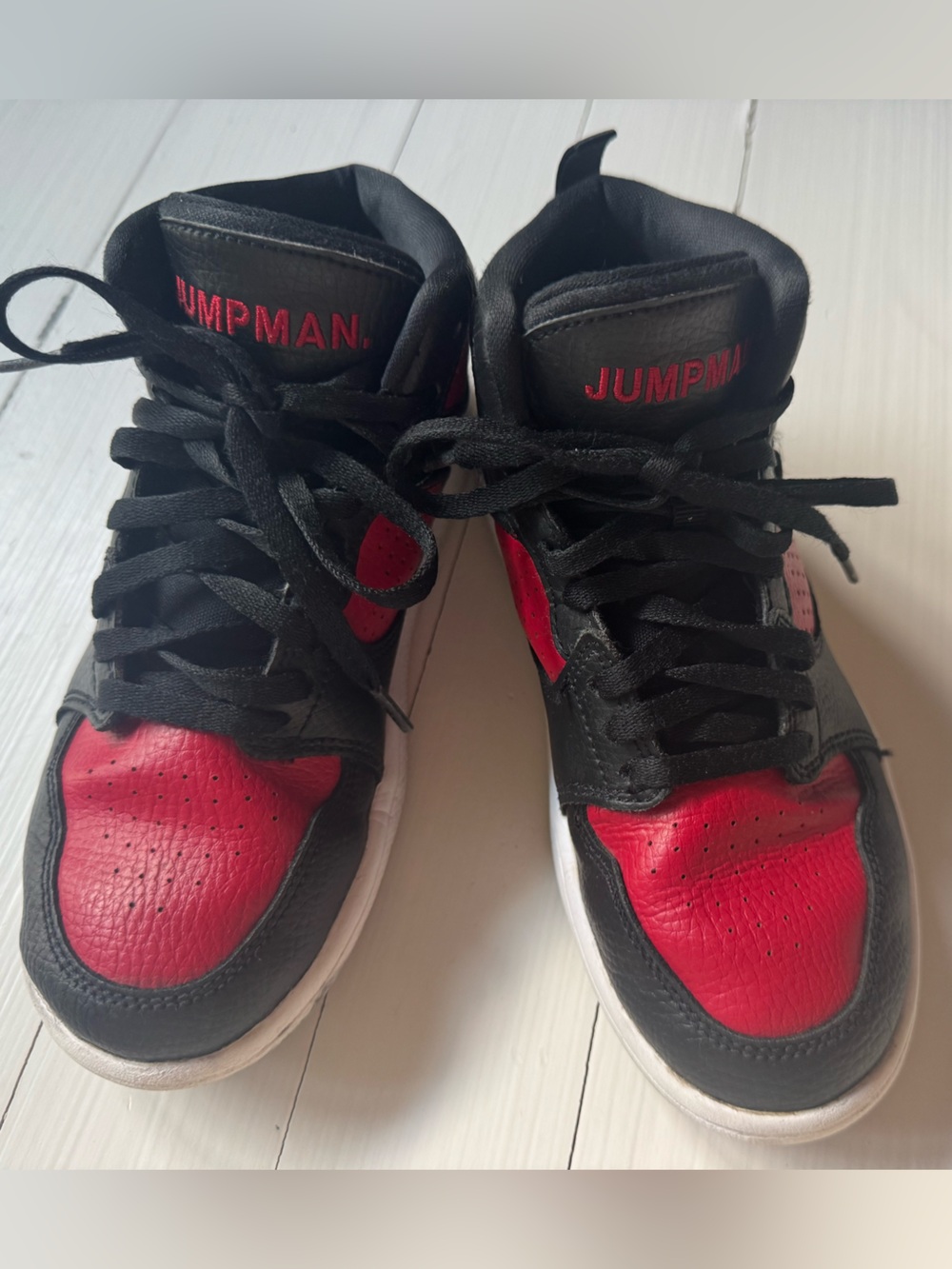 Nike Air Jordan Access Mid "Bred" Black Red White Youth Size 2.5